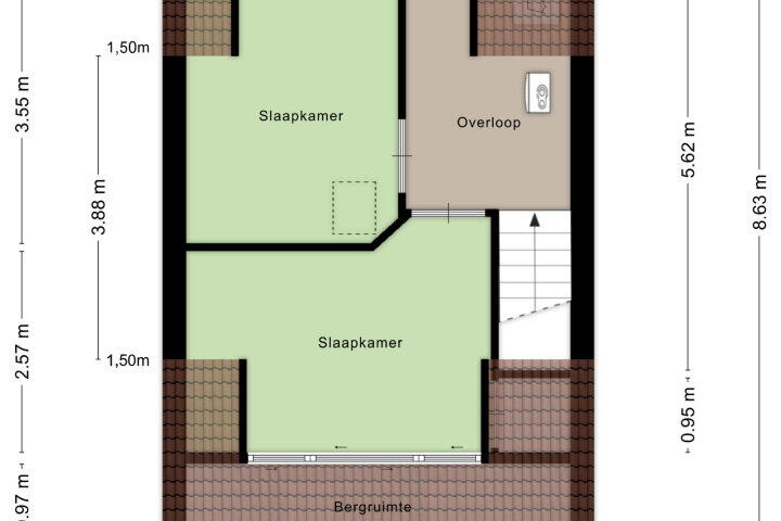 Plattegrond – Graskamp 10, Boskoop