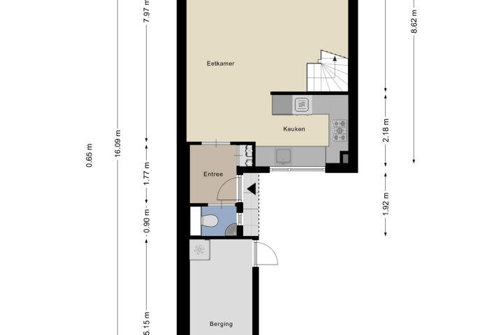 Plattegrond – Graskamp 11, Boskoop