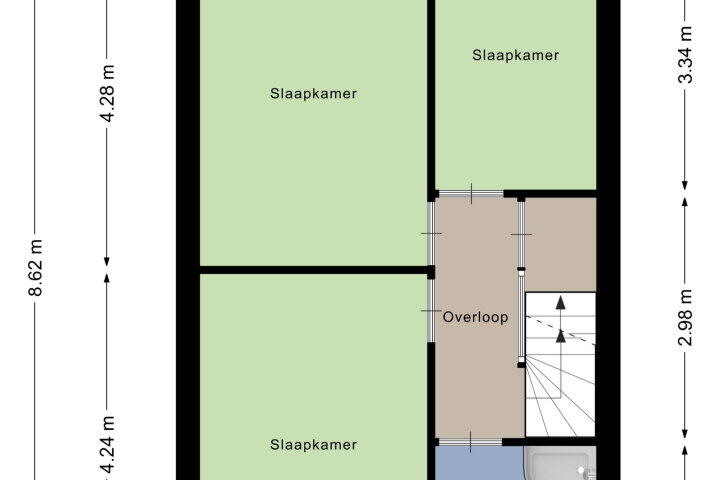 Plattegrond – Graskamp 11, Boskoop