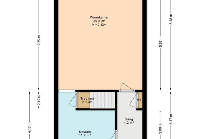 Plattegrond – Graskarpersingel 50, Den Haag