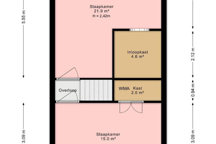 Plattegrond – Graskarpersingel 50, Den Haag