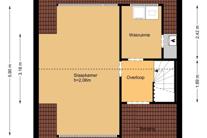 Plattegrond – Gravestein 45, Gouda