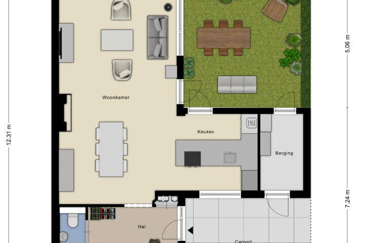 Plattegrond – Greeflaan 10, Wouw