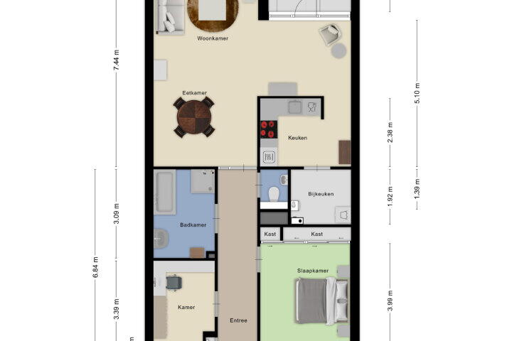 Plattegrond – Greeflaan 3, Wouw