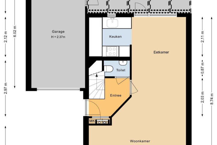 Plattegrond – Grensoord 9, Breda