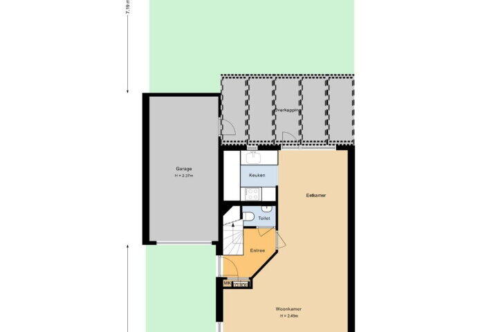 Plattegrond – Grensoord 9, Breda