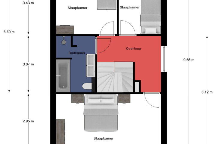 Plattegrond – Greswarenstraat 66, Reuver