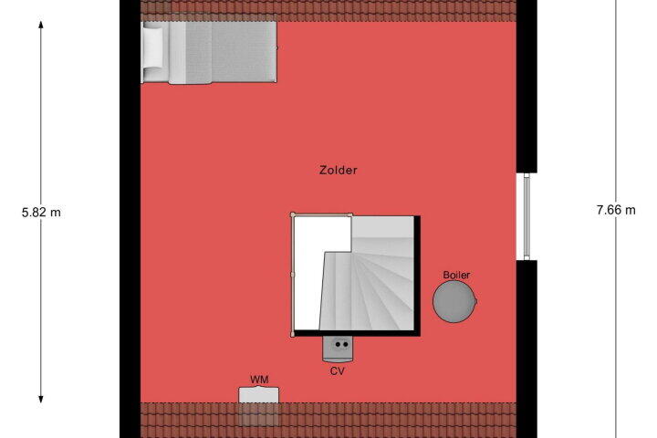 Plattegrond – Greswarenstraat 66, Reuver