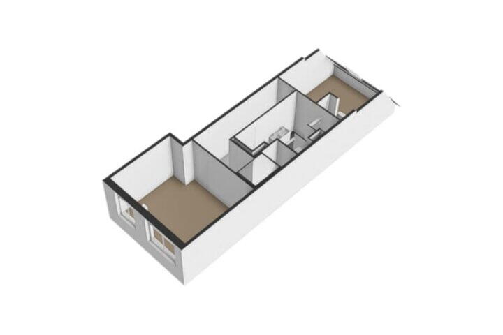 Plattegrond – Grevelingenstraat 8 1, Amsterdam
