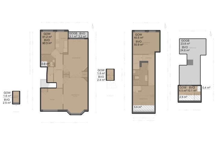 Plattegrond – Grevelingenstraat 8 1, Amsterdam