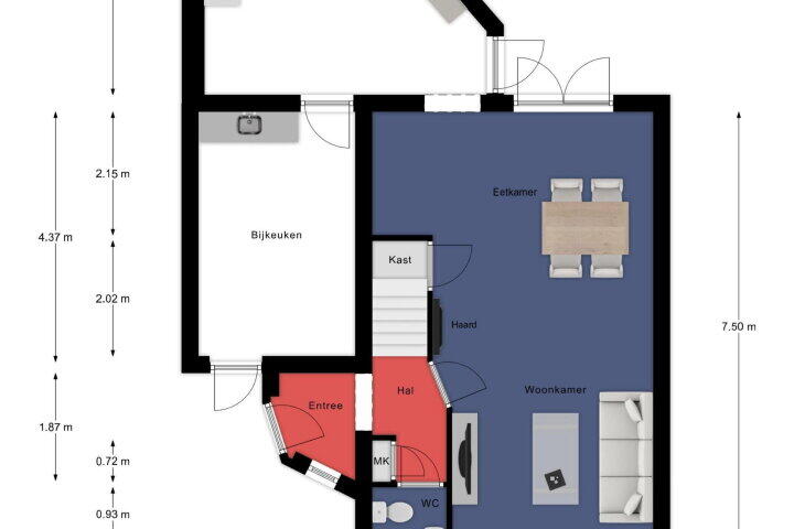 Plattegrond – Grevenbroekstraat 9, Kessel