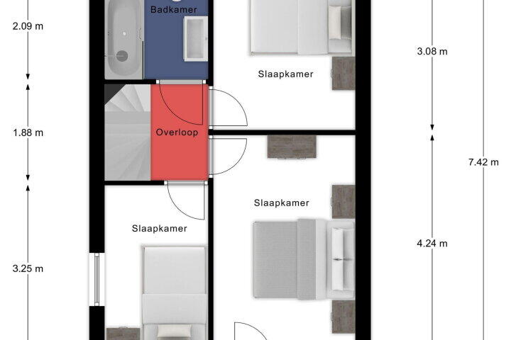 Plattegrond – Grevenbroekstraat 9, Kessel