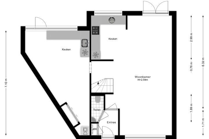 Plattegrond – Griend 35 80, Lelystad