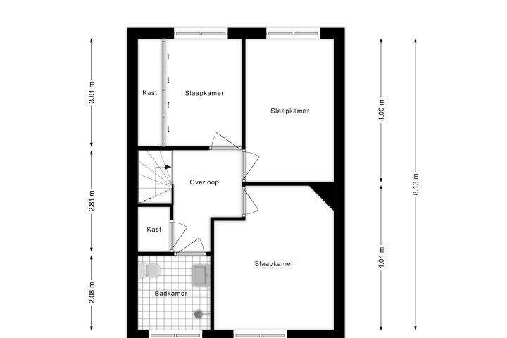 Plattegrond – Griend 35 80, Lelystad