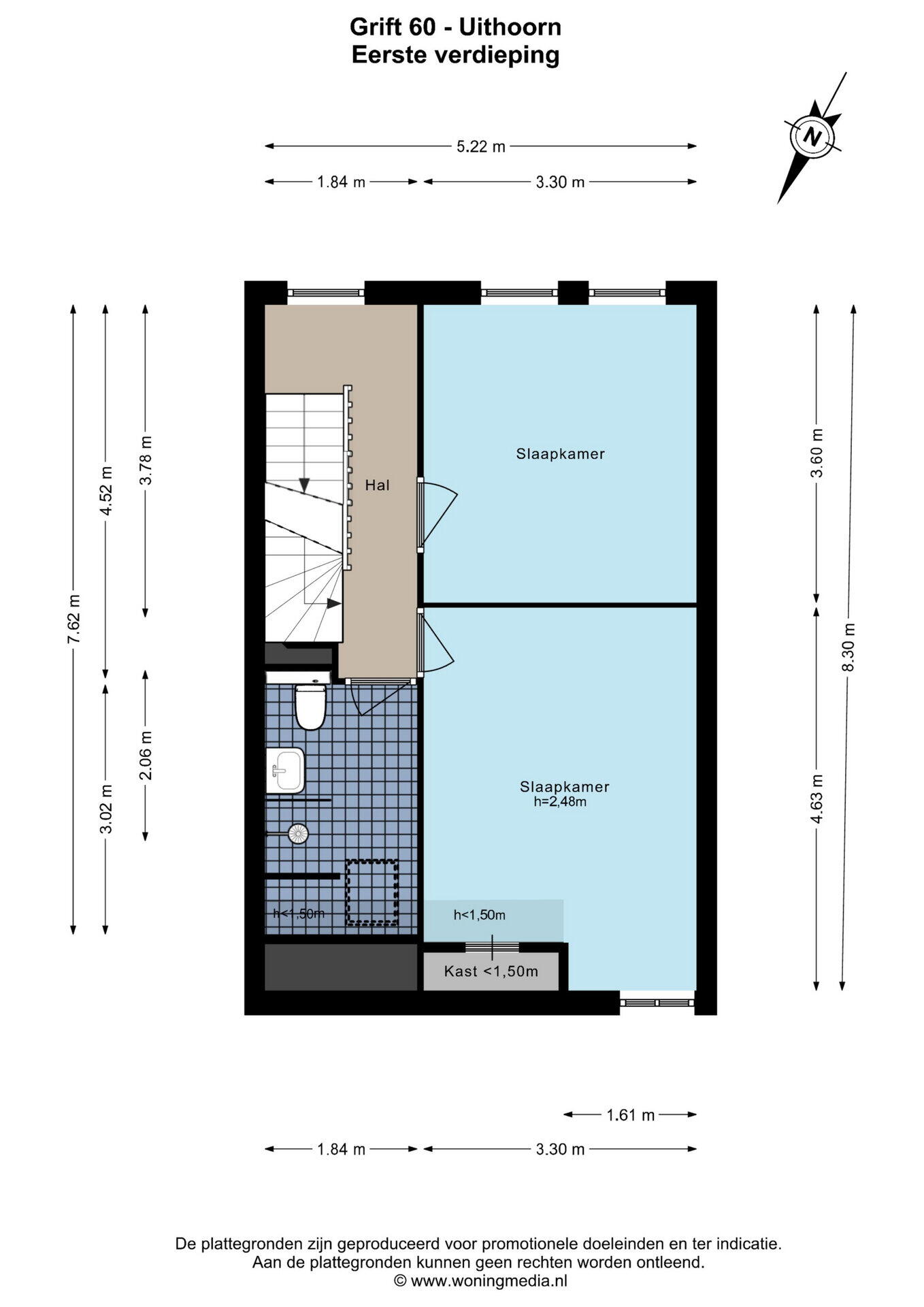 Plattegrond 4 - Grift 60, Uithoorn