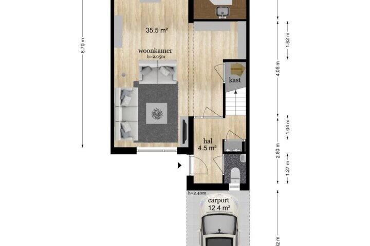 Plattegrond – Groenbergen 9, Leersum