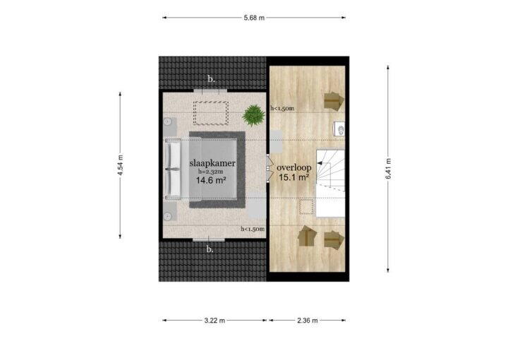 Plattegrond – Groenbergen 9, Leersum