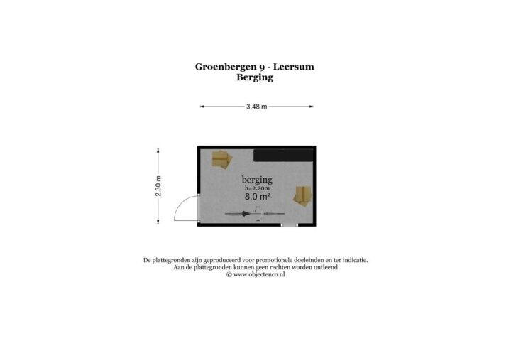Plattegrond – Groenbergen 9, Leersum