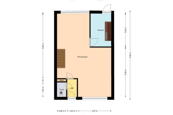 Plattegrond – Groenendaal 23, Landgraaf
