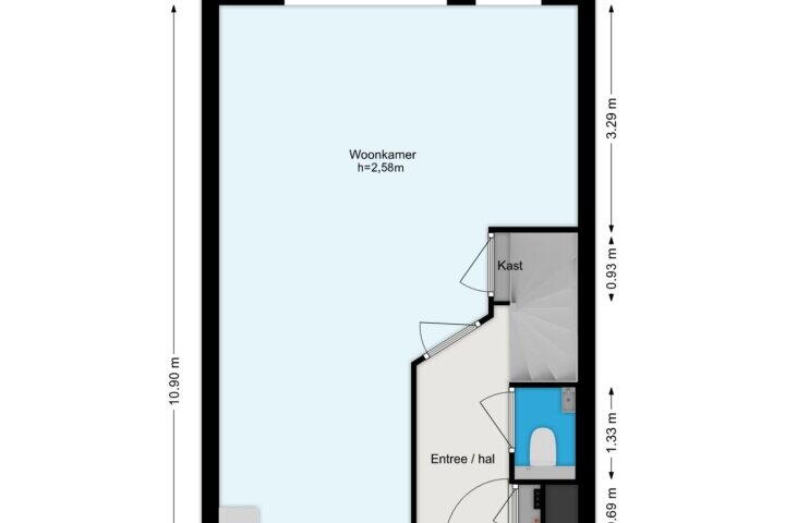 Plattegrond – Groenenweer 31, Sliedrecht