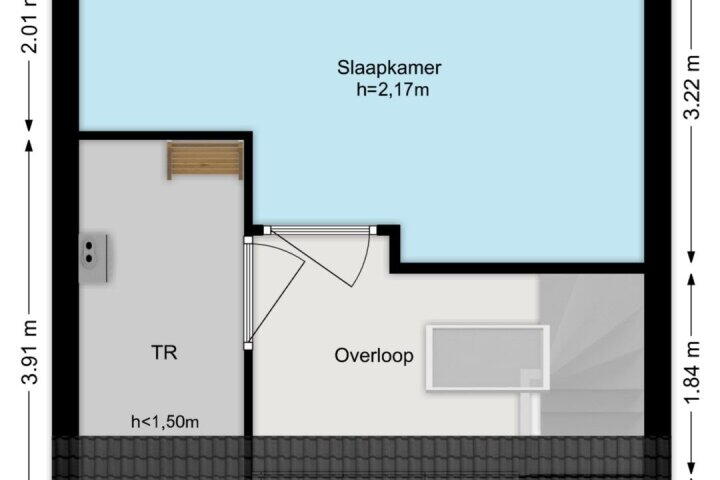 Plattegrond – Groenenweer 31, Sliedrecht