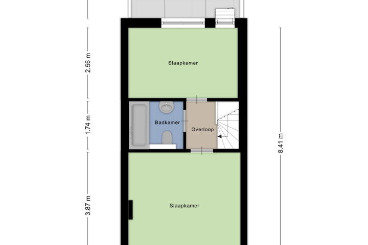 Plattegrond – Groenestraat 244, Nijmegen