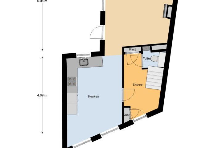 Plattegrond – Groenewoud 26, Vlissingen