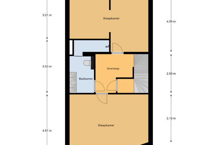 Plattegrond – Groenewoud 55, Vlissingen