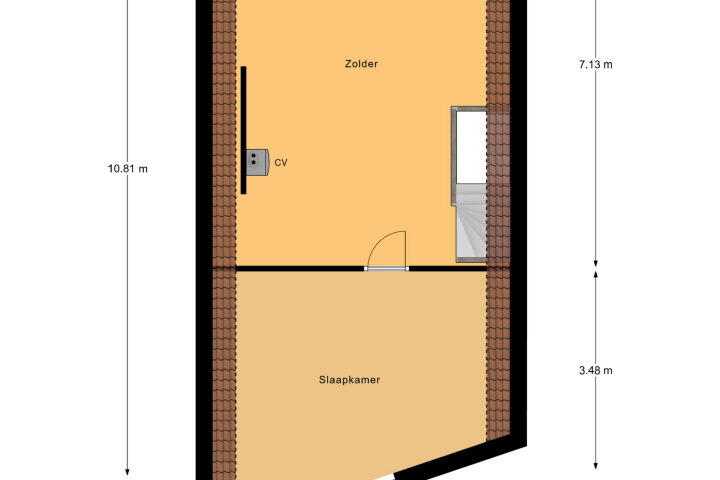 Plattegrond – Groenewoud 55, Vlissingen