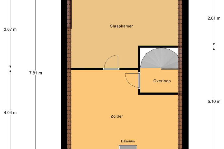 Plattegrond – Groenewoud 77, Vlissingen