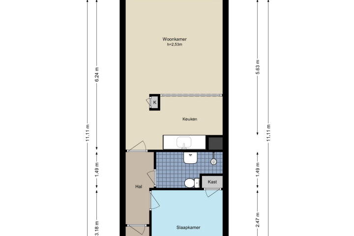 Plattegrond – Groenhof 29, Amstelveen