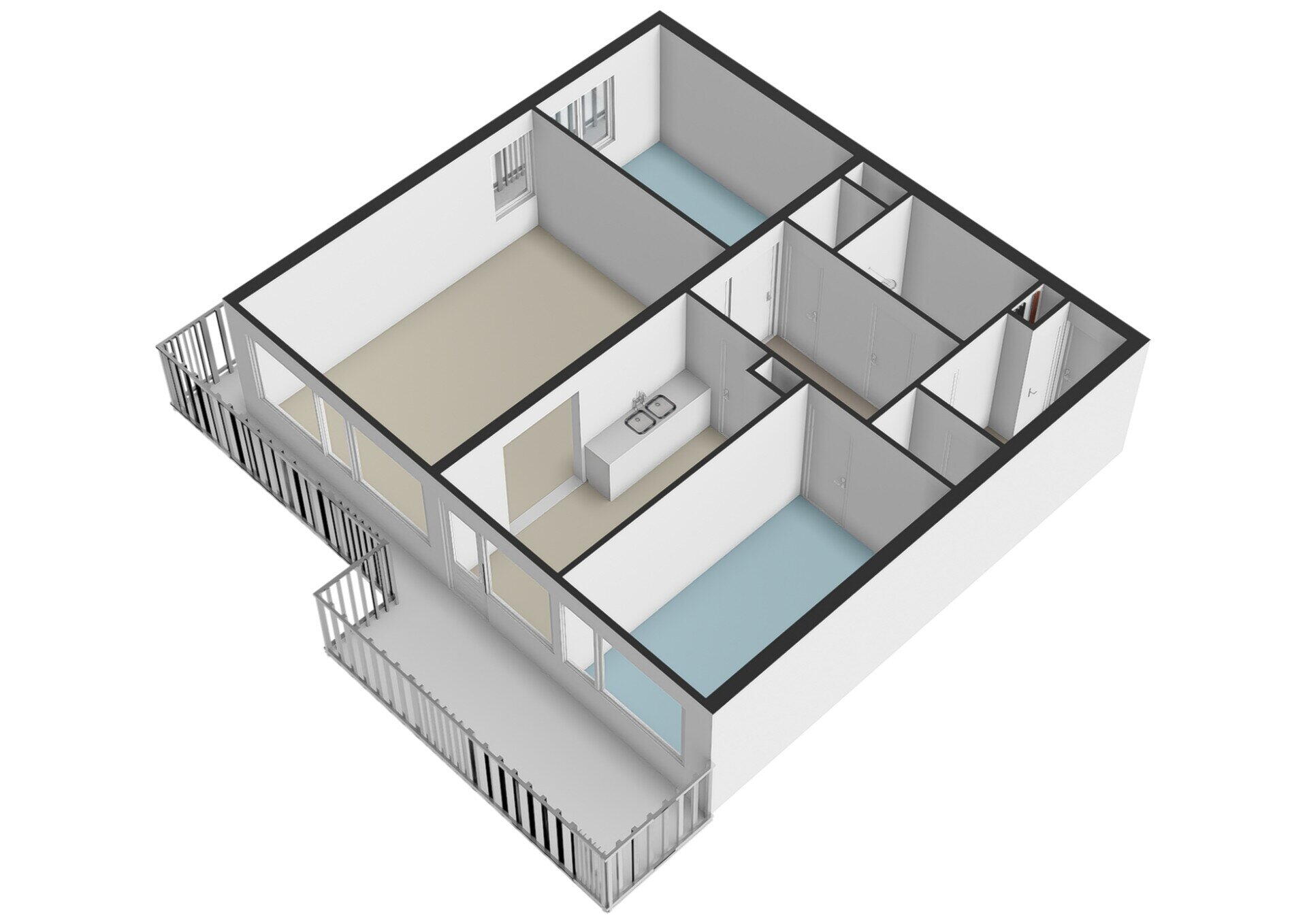 Plattegrond 2 - Groenhof 297, Amstelveen