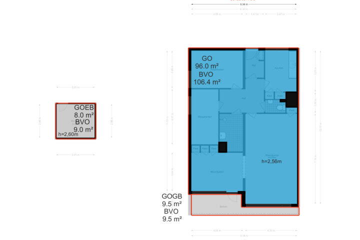 Plattegrond – Groenhof 34, Amstelveen