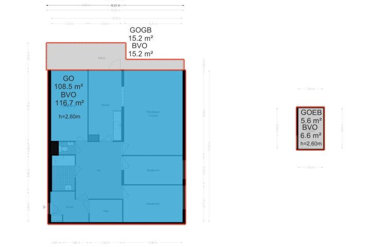 Plattegrond – Groenhof 349, Amstelveen
