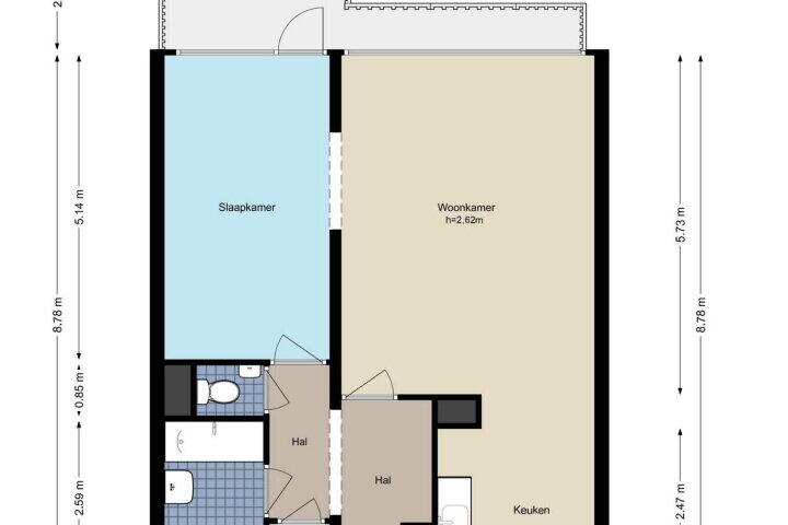 Plattegrond – Groenhof 378, Amstelveen