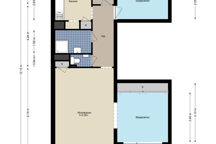 Plattegrond – Groenhof 71, Amstelveen