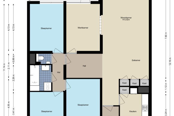Plattegrond – Groenhof 91, Amstelveen