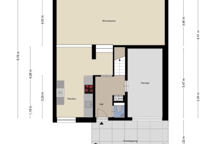 Plattegrond – Groenland 10, Den Haag