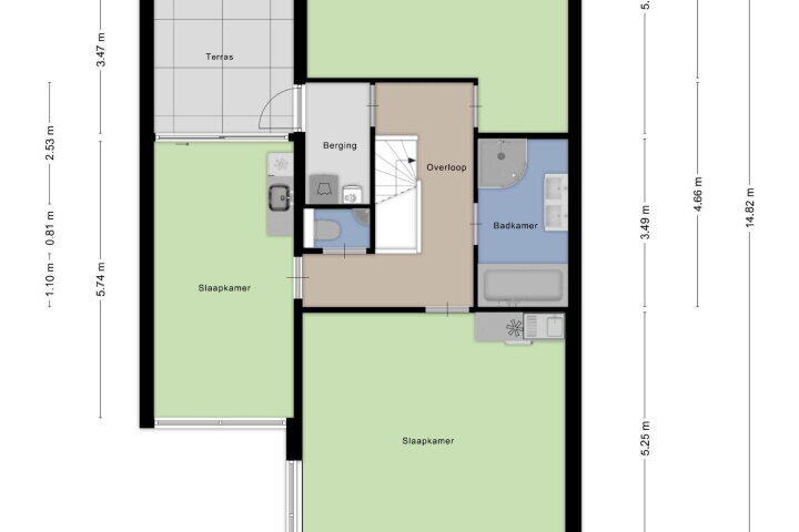Plattegrond – Groenland 10, Den Haag