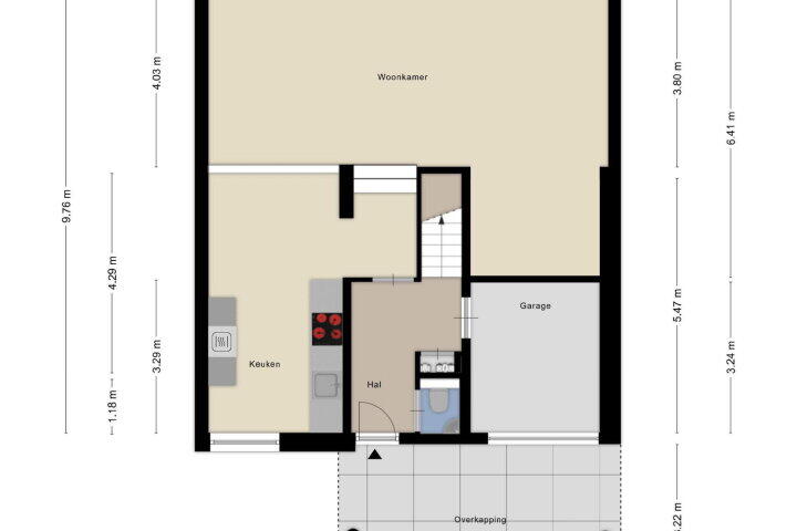 Plattegrond – Groenland 10, Den Haag