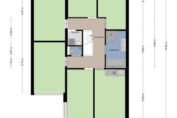 Plattegrond – Groenland 10, Den Haag