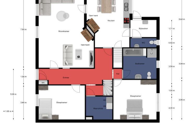 Plattegrond – Groeze 8 A, Beringe
