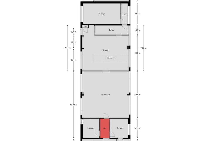 Plattegrond – Groeze 8 A, Beringe