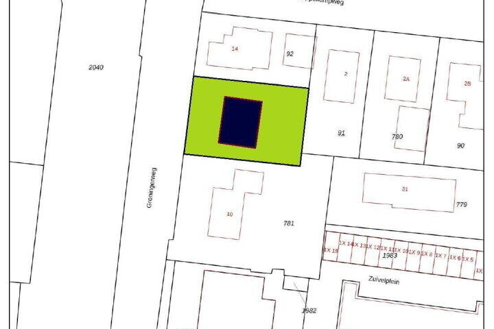 Plattegrond – Groningerweg 12, Peize