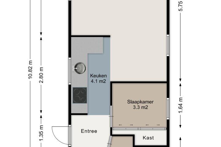 Plattegrond – Groningerweg 13 275, Diever