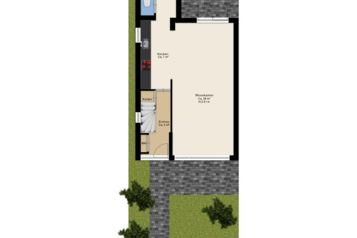 Plattegrond – Groningerweg 31, Groningen