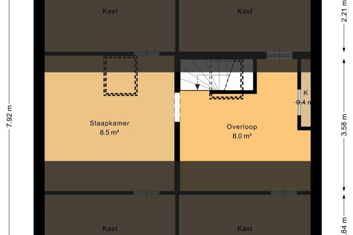 Plattegrond – Grootveenweg 9, Norg