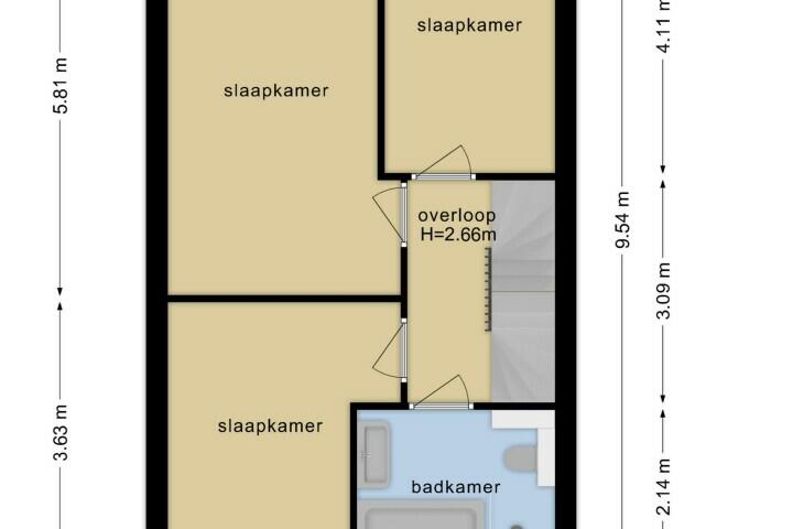 Plattegrond – Grote Boel 44, Nijmegen