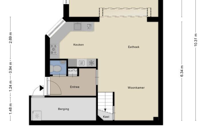 Plattegrond – Grote Haag 59, Zeewolde