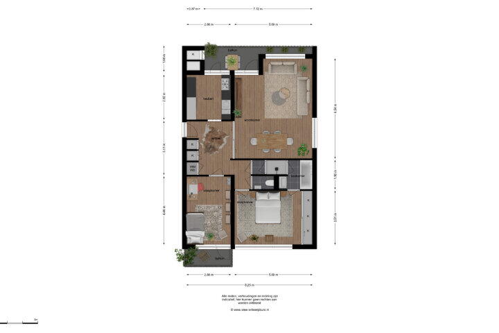 Plattegrond – Grote Spie 171, Breda